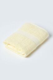 Homescapes 500 GSM Turkish Cotton Towel Soft, Absorbent & Quick-Drying in Yellow - thumbnail 3