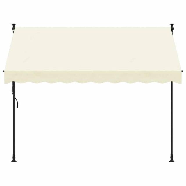 Berkfield Home Retractable Awning Cream 300x150 cm Fabric & Steel - image 1