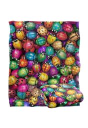 JQ Licensing Royce Mcclure Beetlemania Colorful Beetle Pattern Silky Touch Super Soft Throw Blanket 152 X 127 cm in White - thumbnail 2