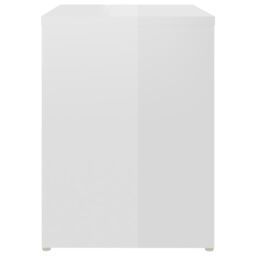 Berkfield Home Bed Cabinets 2 pcs High Gloss White 40x30x40 cm Engineered Wood - Size: 40 x 30 x 40 cm - thumbnail 5