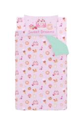 Catherine Lansfield 'Sweet Treats' Reversible Duvet Cover Set in Pink - Size: Double - thumbnail 5