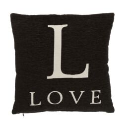 Orsina Love Words Cushion in Black