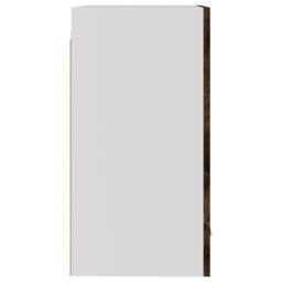 Berkfield Home Hanging Cabinet Smoked Oak 39.5x31x60 cm Engineered Wood in Brown - thumbnail 7