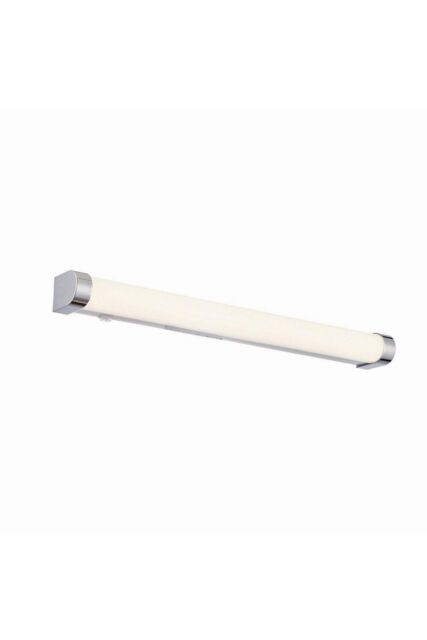 Netlighting Moda LED 1 Light Bathroom Wall White Ribbed Chrome Abs Plastic IP44 - image 1