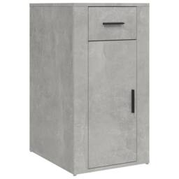 Berkfield Home Decorative Desk Cabinet Concrete Grey 40x49x75 cm Engineered Wood - Size: 40 x 49 x 75 cm - thumbnail 3