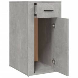 Berkfield Home Decorative Desk Cabinet Concrete Grey 40x49x75 cm Engineered Wood - Size: 40 x 49 x 75 cm - thumbnail 7