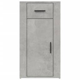 Berkfield Home Decorative Desk Cabinet Concrete Grey 40x49x75 cm Engineered Wood - Size: 40 x 49 x 75 cm - thumbnail 6