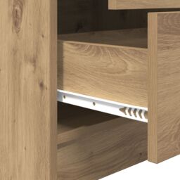Berkfield Home Artisan Oak Shelving Unit Artisan Oak Engineered wood Medium in Brown - thumbnail 9