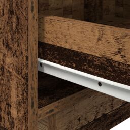 Berkfield Home Bedside Cabinet with LED Lights Old Wood 45x40x55 cm in Brown - Size: 45 x 40 x 55 cm - thumbnail 9