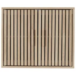 CALICOSY KLAUS 2-Door Wall Cabinet With Grooved Fronts, 60 Cm Wide in Light Brown - thumbnail 2