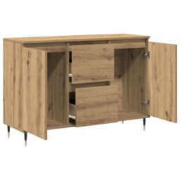 Berkfield Home Sideboard with Doors & Drawers Artisan Oak 101, 5x35x70 cm in Brown - Size: 5 x 35 x 70 cm - thumbnail 5