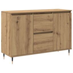 Berkfield Home Sideboard with Doors & Drawers Artisan Oak 101, 5x35x70 cm in Brown - Size: 5 x 35 x 70 cm - thumbnail 2