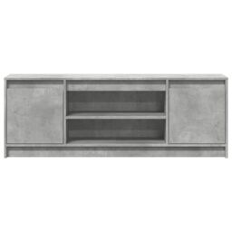 Berkfield Home TV Cabinet with LED Concrete Grey 139.5x34x50 cm Engineered Wood - thumbnail 6
