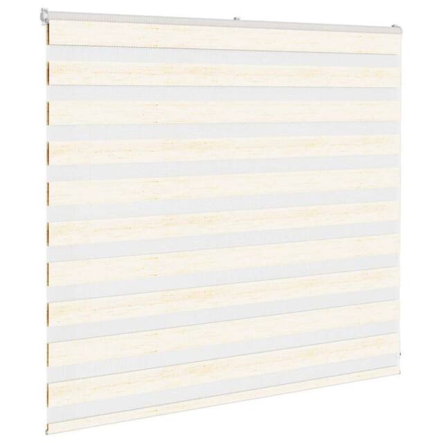 Berkfield Home Elegant Zebra Blind Marble Beige 155x100 cm Fabric Width 150.9 cm - image 1