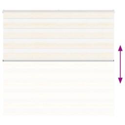 Berkfield Home Elegant Zebra Blind Marble Beige 155x100 cm Fabric Width 150.9 cm - thumbnail 5