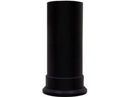 Adam Fires & Fireplaces Adam Short Decorative Straight Stove Pipe in Black - thumbnail 1