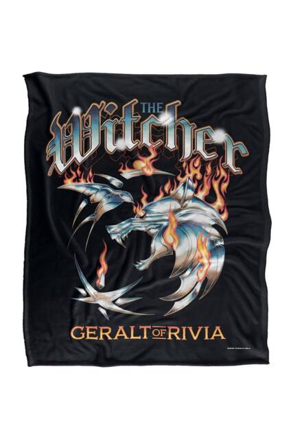 The Witcher Heavy Metal Geralt Of Rivia Soft Throw Blanket 152X127 Cm - image 1