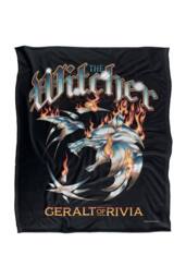 The Witcher Heavy Metal Geralt Of Rivia Soft Throw Blanket 152X127 Cm