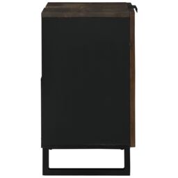 Berkfield Home Bathroom Sink Cabinet 62 x 33 x 58 cm ‚Äì Sturdy mango wood design in Brown - thumbnail 4