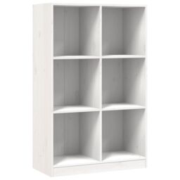 Berkfield Home Bookcase White 70x33x110 cm Solid Wood Pine - Size: 70 x 33 x 110 cm - thumbnail 2