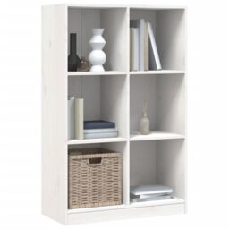 Berkfield Home Bookcase White 70x33x110 cm Solid Wood Pine - Size: 70 x 33 x 110 cm - thumbnail 3