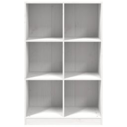 Berkfield Home Bookcase White 70x33x110 cm Solid Wood Pine - Size: 70 x 33 x 110 cm - thumbnail 4