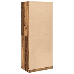 Berkfield Home Wardrobe Old Wood 80x50x200 cm Engineered Wood in Brown - Size: 80 x 50 x 200 cm - thumbnail 7
