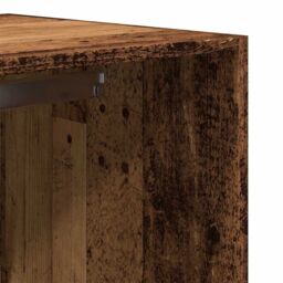 Berkfield Home Wardrobe Old Wood 80x50x200 cm Engineered Wood in Brown - Size: 80 x 50 x 200 cm - thumbnail 8