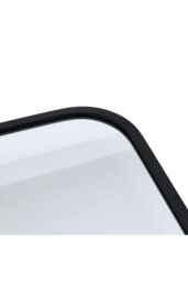 Living and Home 70 x 70Cm Modern Square Wall Mirror With Aluminum Alloy Frame in Black - Size: 70 x 70 cm - thumbnail 4