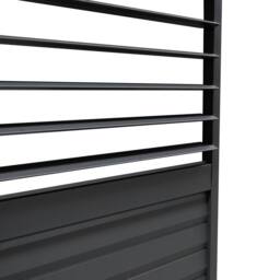 Monstershop Aluminium Pergola With Anthracite Blinds & 2 Shutter Panels - 3m x 4m in Grey - thumbnail 9