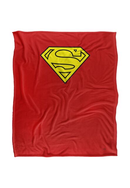 Warner Brothers Superman Officially Licensed Silky Touch Super Soft Throw Blanket 152 x 127 cm in White - image 1