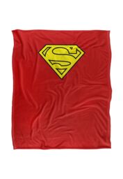 Warner Brothers Superman Officially Licensed Silky Touch Super Soft Throw Blanket 152 x 127 cm in White - thumbnail 1
