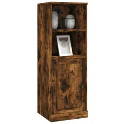 Berkfield Home Highboard Smoked Oak 36x35.5x103.5 cm Engineered Wood in Brown - thumbnail 4