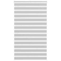 Berkfield Home Zebra Blind Light Grey 120x230 cm Fabric Width 115.9 cm Polyester