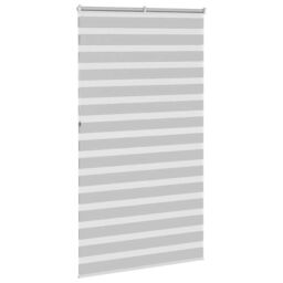 Berkfield Home Zebra Blind Light Grey 120x230 cm Fabric Width 115.9 cm Polyester - thumbnail 4