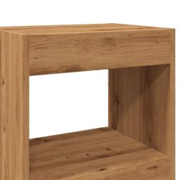 Berkfield Home Book Cabinet/Room Divider Artisan Oak 40x30x198 cm in Brown - Size: 40 x 30 x 198 cm - thumbnail 7
