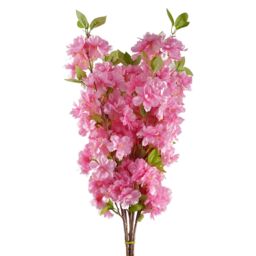 Pegdev Pack of 6 100cm Artificial Pink Blossom Stems for Display or Use - thumbnail 1