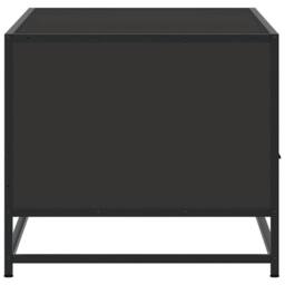 Berkfield Home Durable Coffee Table Black 100x50x45 cm Engineered Wood & Metal - Size: 100 x 50 x 45 cm - thumbnail 6