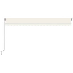 Berkfield Home Manual Retractable Awning 500x300 cm Cream - thumbnail 3