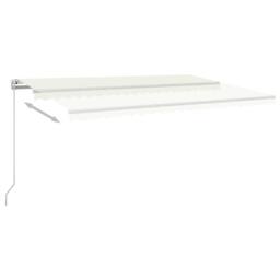 Berkfield Home Manual Retractable Awning 500x300 cm Cream - thumbnail 4