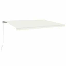 Berkfield Home Manual Retractable Awning 500x300 cm Cream - thumbnail 2