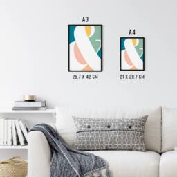 Artery8 Northern Wheatear & Mourning Cloak Bolton Framed Wall Art Print - Size: A4 - thumbnail 4