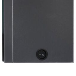 Berkfield Home LED Bathroom Mirror Cabinet Grey 50x14x60 cm - Size: 50 x 14 x 60 cm - thumbnail 6