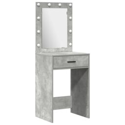 Berkfield Home 3 Piece Dressing Table Set Concrete Grey Engineered Wood - thumbnail 4