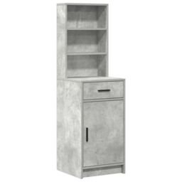 Berkfield Home 3 Piece Dressing Table Set Concrete Grey Engineered Wood - thumbnail 5