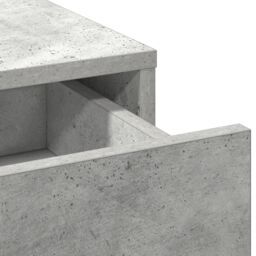 Berkfield Home 3 Piece Dressing Table Set Concrete Grey Engineered Wood - thumbnail 7