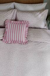 Helena Springfield 'Rosebud' Brushed Cotton Duvet Cover Set in Pink - Size: Single - thumbnail 4