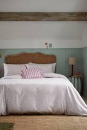 Helena Springfield 'Rosebud' Brushed Cotton Duvet Cover Set in Pink - Size: Single - thumbnail 1