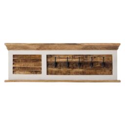 IH Design Curley Solid Mango Wood White Hanging Unit in Natural - thumbnail 6