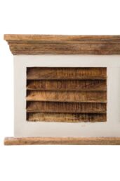 IH Design Curley Solid Mango Wood White Hanging Unit in Natural - thumbnail 8